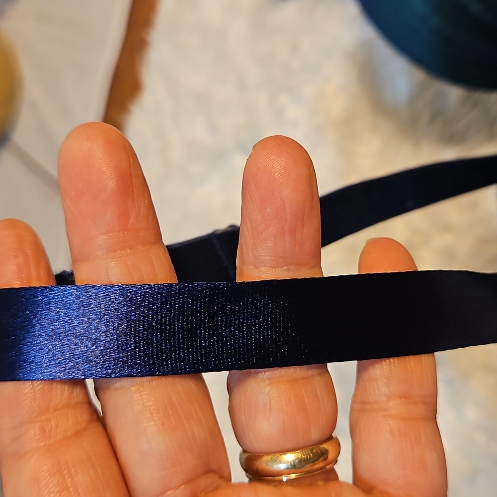 Teal & Navy Blue Bra Full Coverage Underwire Everyday Lingerie ,SZ 40B - Picture 12 of 14